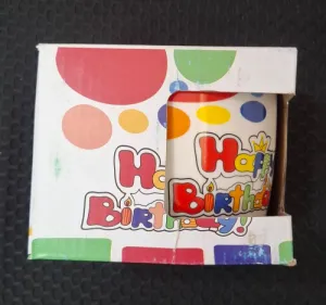 Happy birthday coffee cup