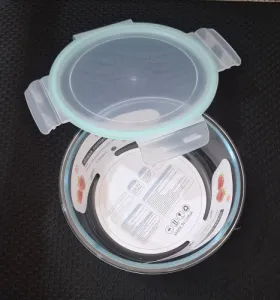 Glass Food Container, Round Shaped 1300 ml